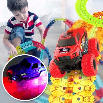 Tor Podświetlany z Samochodem | LUMITRACK